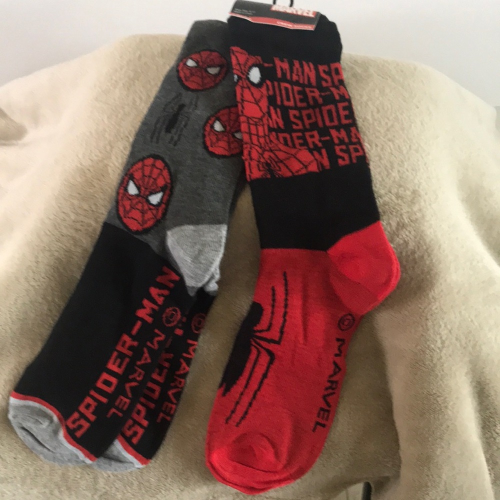 Marvel Spider-Man Black and Red Socks